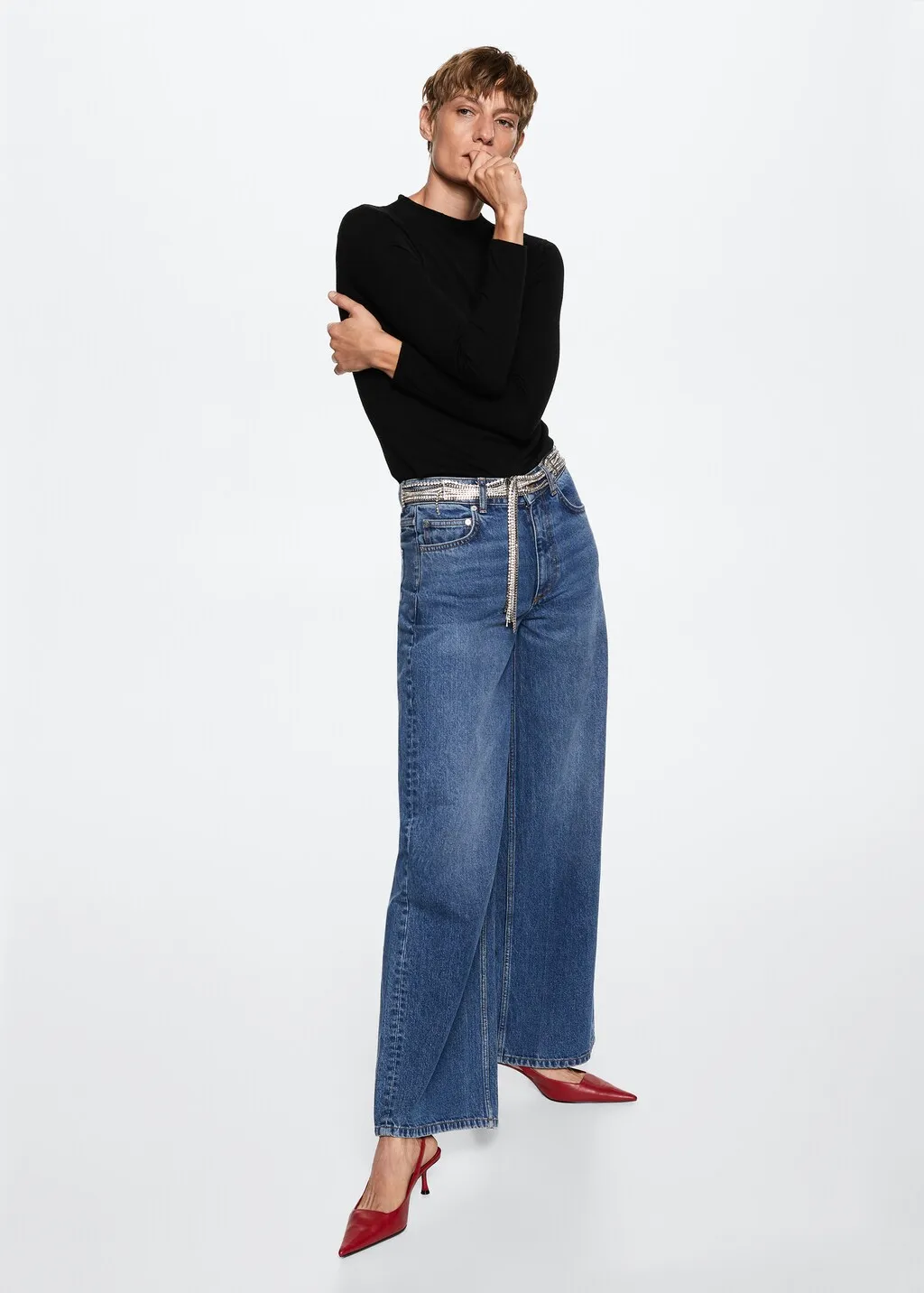 Pullover lana collo perkins